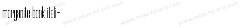 morganite book itali字体转换